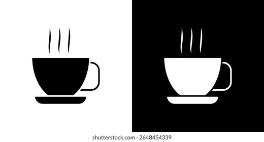 Coffee icon symbol collection. Flat vector stock illustration.
