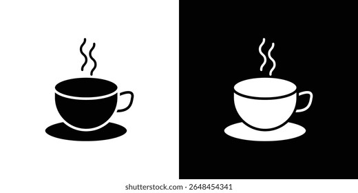 Coffee icon symbol collection. Flat vector stock illustration.