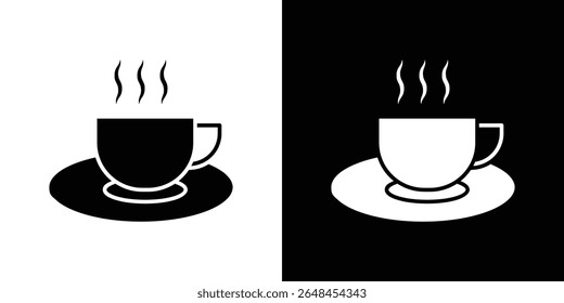 Coffee icon symbol collection. Flat vector stock illustration.