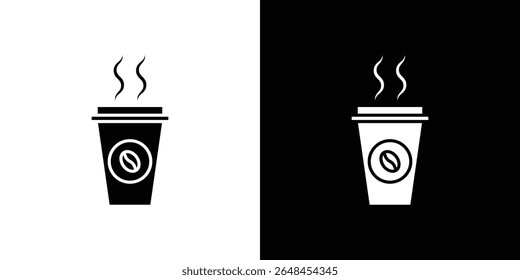 Coffee icon symbol collection. Flat vector stock illustration.