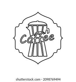 coffee icon, coffee symbol concept, vector illustration