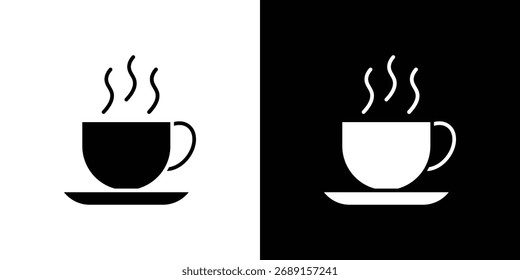 Coffee icon symbol. simple flat symbol on blank background.