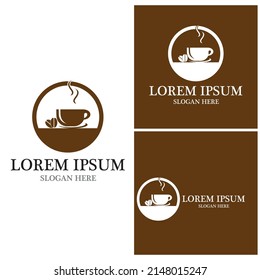 Coffee icon and symbol vector template