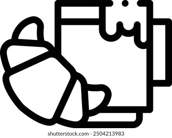 coffee icon. Thin Linear Style Design Isolated On White Background