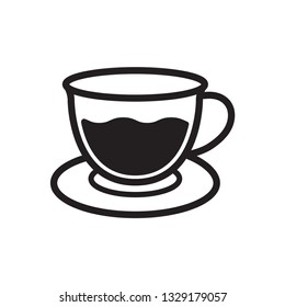 coffee icon in trendy flat style 