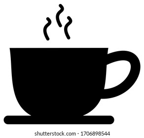 Coffee icon in trendy flat style isolated on white background. for web and app
