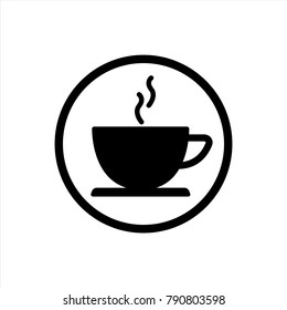 coffee icon in trendy flat style isolated on background. coffee icon page symbol for your web site design Clock icon logo, app, UI. coffee icon Vector illustration, EPS10.