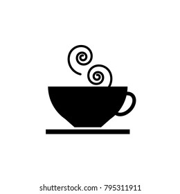 Coffee icon in trendy flat style. Coffee icon page symbol for your web site design. Coffee icon and logo, app, UI.