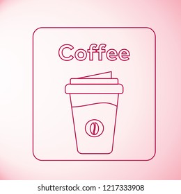 Coffee icon vector