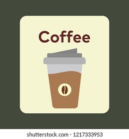 Coffee icon vector