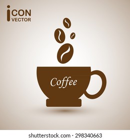 Coffee icon vector