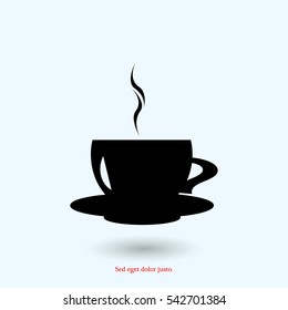 coffee icon, vector best flat icon, EPS