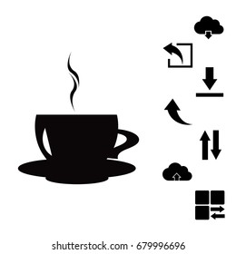 coffee icon, vector best flat icon, EPS