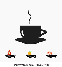coffee icon, vector best flat icon, EPS