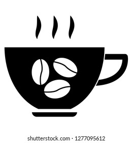 coffee icon. vector icon of cup with coffee