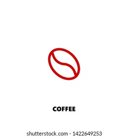coffee icon. coffee vector design. sign design. red color