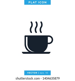 Coffee Icon Vector Design Template. Coffee Cup. Hot Drink Icon.