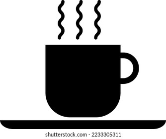 Coffee Icon Vector Design Template. Coffee Cup. Hot Drink Icon on white background..eps