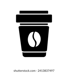 Coffee icon vector. Hot drink illustration sign. Tea symbol or logo.