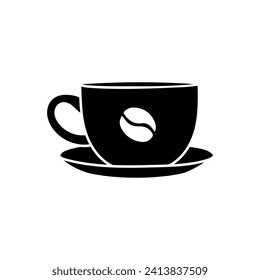 Coffee icon vector. Hot drink illustration sign. Tea symbol or logo.