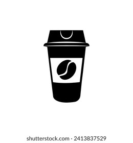 Coffee icon vector. Hot drink illustration sign. Tea symbol or logo.