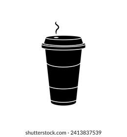 Kaffeesymbol, Vektorgrafik. Schild zur Illustration von heißem Getränk. Teesymbol oder -logo.