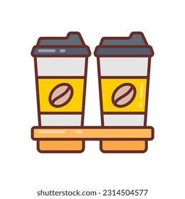 Coffee icon in vector. Illustration