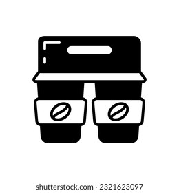 Icono de café en vector. Ilustración