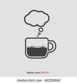  coffee icon, vector illustration. 