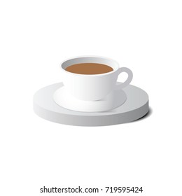 Coffee icon. Vector illustration.