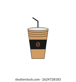 Kaffeesymbol. Vektorgrafik Im Hintergrund.