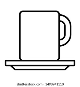 Coffee Icon, Vector Illustration, Business Outline