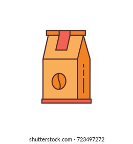 Coffee icon vector illustration cafe drink night logo