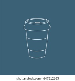Coffee icon, vector illustration design. Fast food collection.