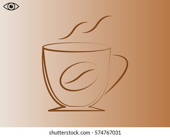 coffee icon, vector illustration eps10