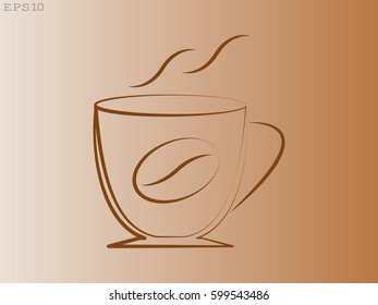 coffee icon, vector illustration eps10
