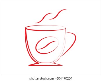 coffee icon, vector illustration eps10