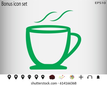 coffee icon, vector illustration eps10