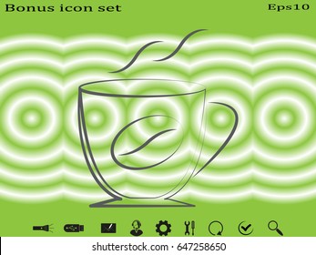 coffee icon, vector illustration eps10