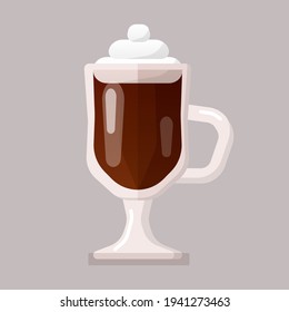 Coffee icon vector illustration. Frappucino, latte, mocha.