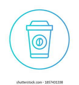 coffee icon vector illustration. coffee icon gradient design.