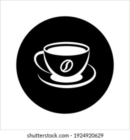 coffee icon vector illustration template on white background. color editable