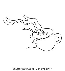 Coffee Icon Vector Line Art Graphic Design Decoration