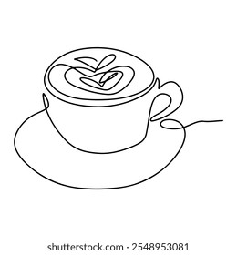 Icono de café Línea de Vector Arte Decoración de Diseño gráfico