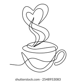 Coffee Icon Vector Line Art Graphic Design Decoration