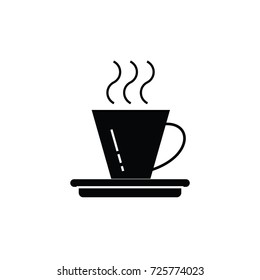 Coffee icon vector logo illustration design drink and hot