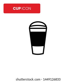 Coffee icon vector on white background