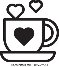 coffee icon vector on white background