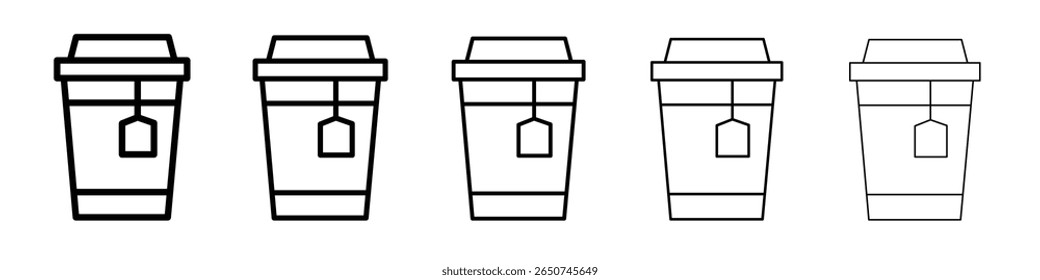 Icono de café Vector de contorno símbolo o ilustración