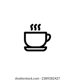 Coffee icon vector outline icon For Web and mobile apps